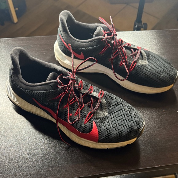 Nike Other - Nike Quest Running shoes. Men's Black and Red Athletic Shoes 8.5